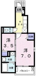 岡山駅 バス36分  洲崎下車：停歩6分 1階の物件間取画像